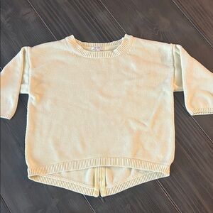 Tyler Boe Soft Yellow Knit Pullover